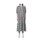 Abito Donna a quadri con balze Blu panna WOOLRICH- Francavilla Moda